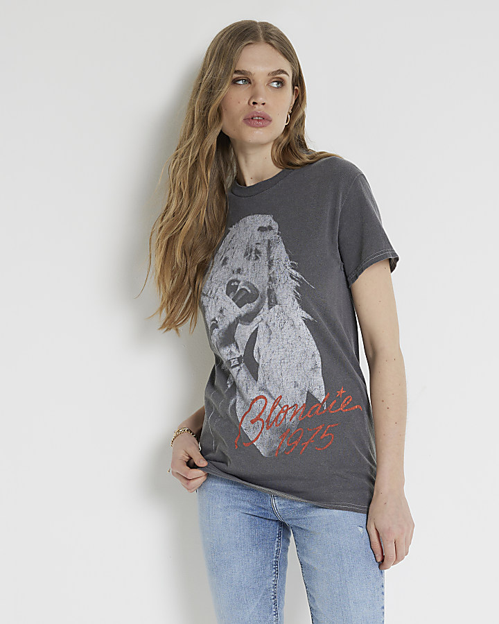 Grey Blondie Graphic T-shirt