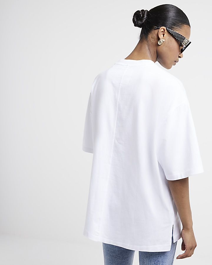 White oversized fit t-shirt