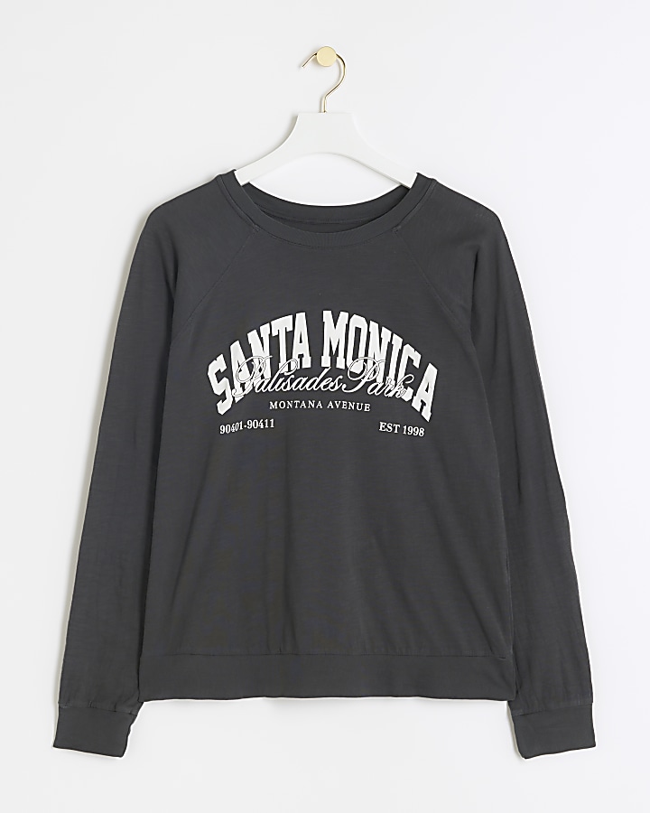 Grey Santa Monica graphic sweatshirt