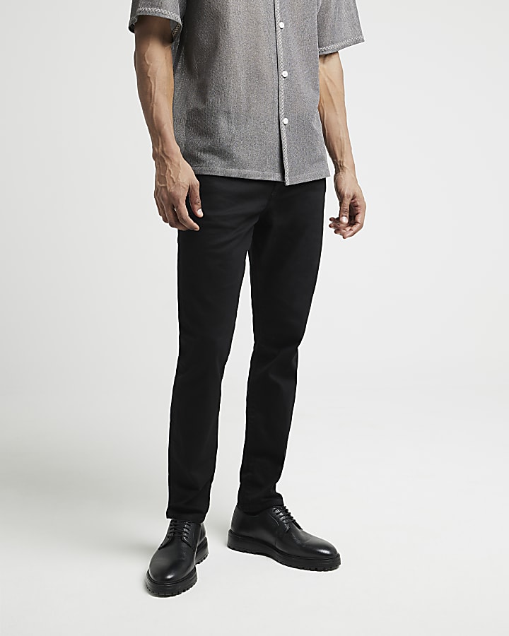 Black skinny fit jeans