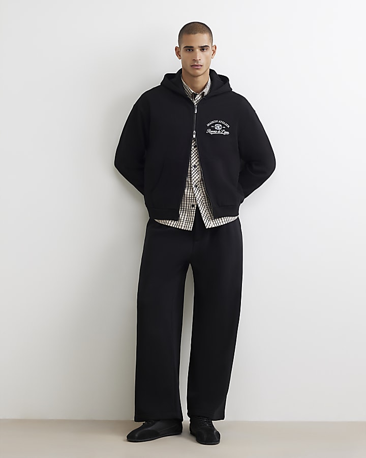 Black Cotton Maison Atelier Hoodie
