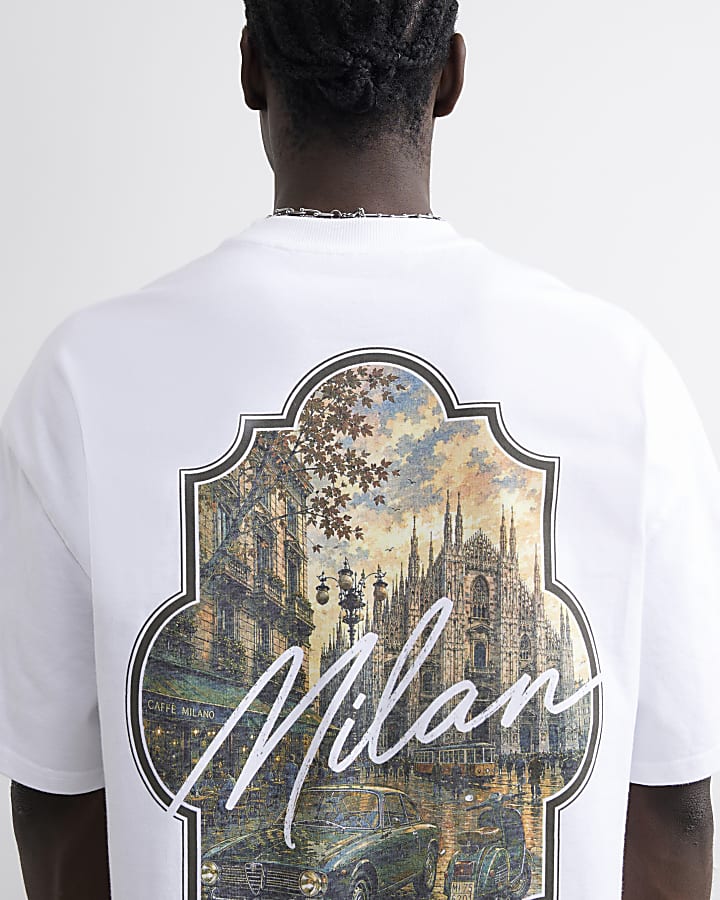 White Cotton Winter Keyhole Milan T-Shirt
