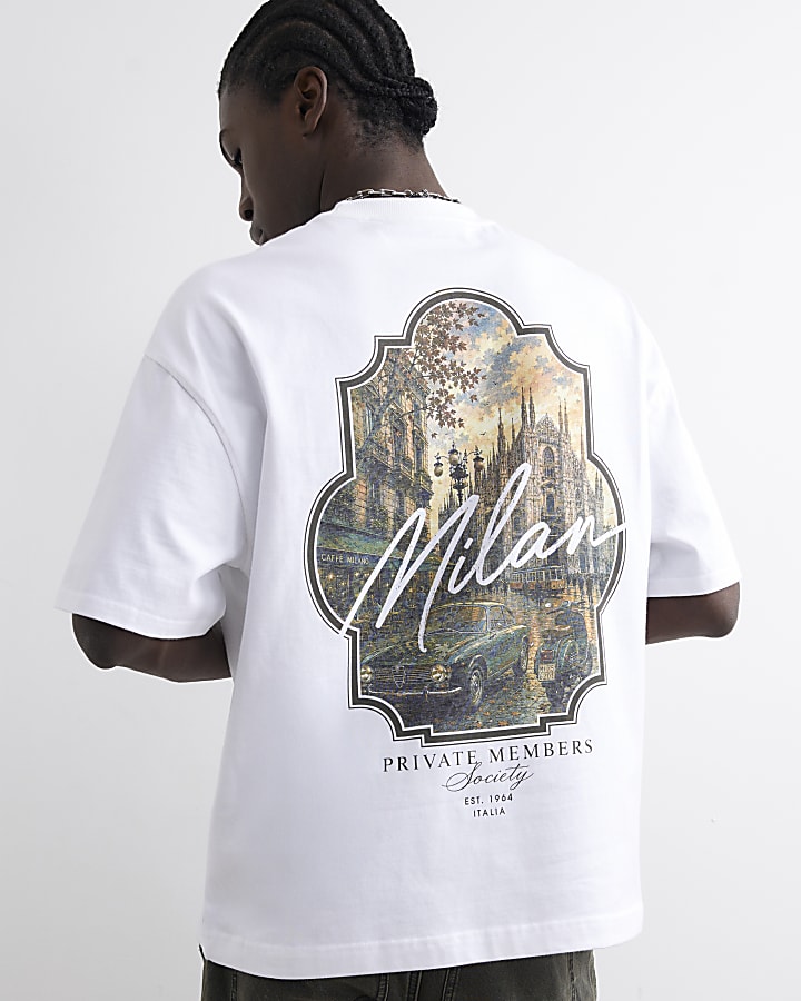 White Cotton Winter Keyhole Milan T-Shirt