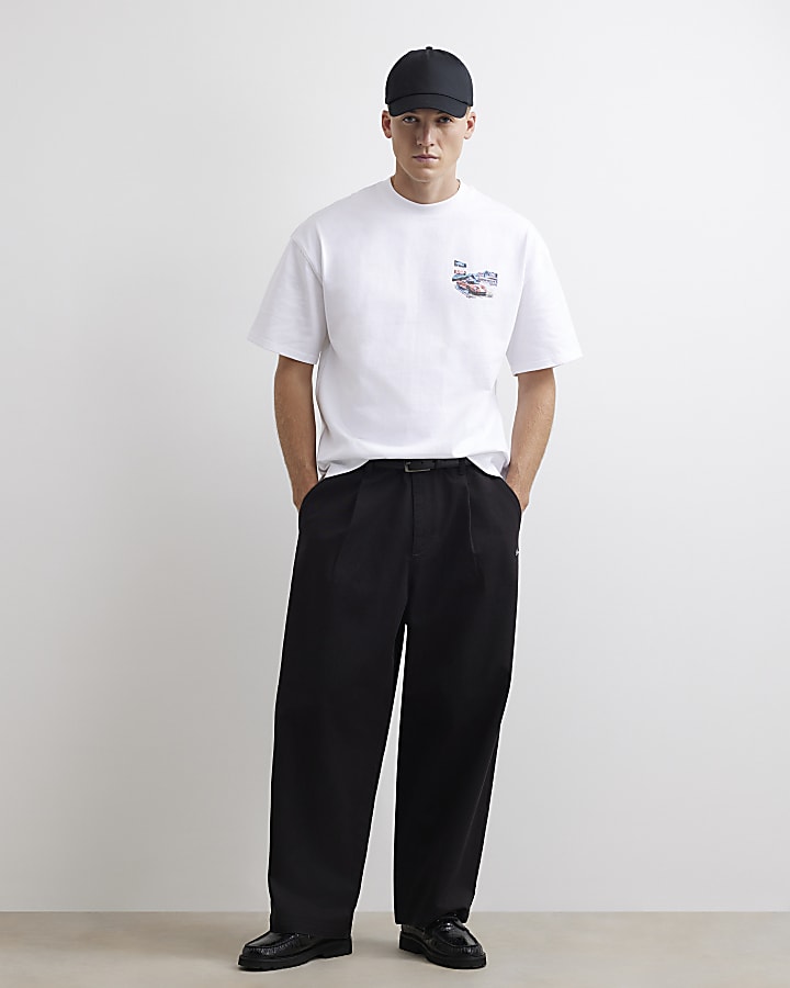 White Cotton Mountain Gas Car T-Shirt