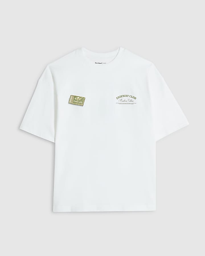 White Cotton Fairway Club T-Shirt