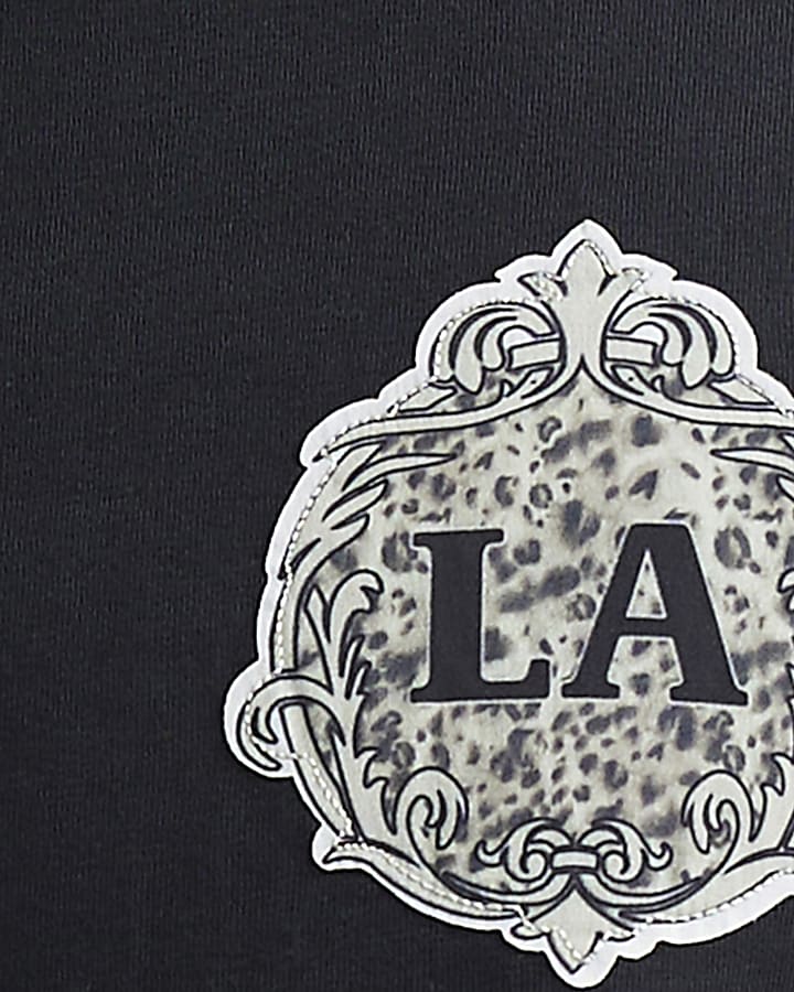 Black Cotton Calabasas Stars T-Shirt