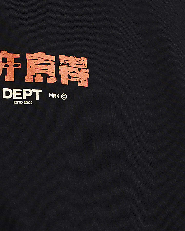 Black Cotton Double Layered Car T-Shirt