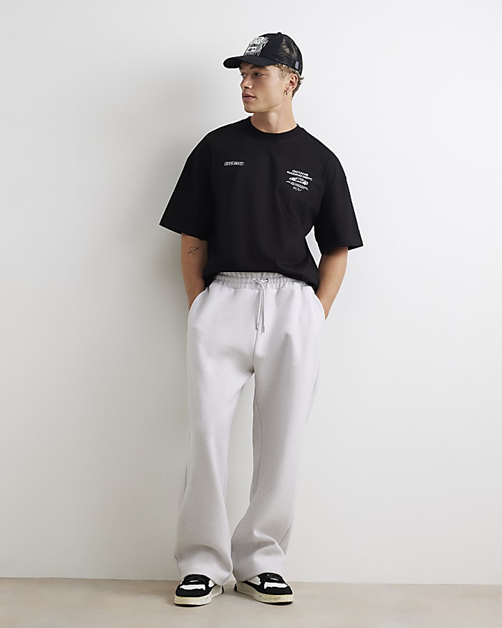 Black Cotton Octane Racing T-Shirt
