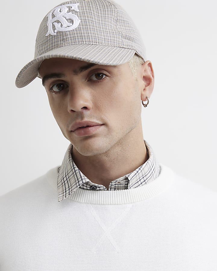 Beige Check RS Cap