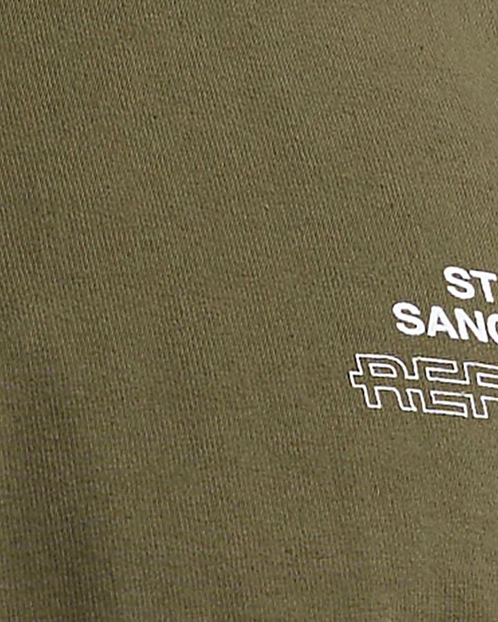 Khaki Oversized Fit Cotton Sanctuaire T-Shirt