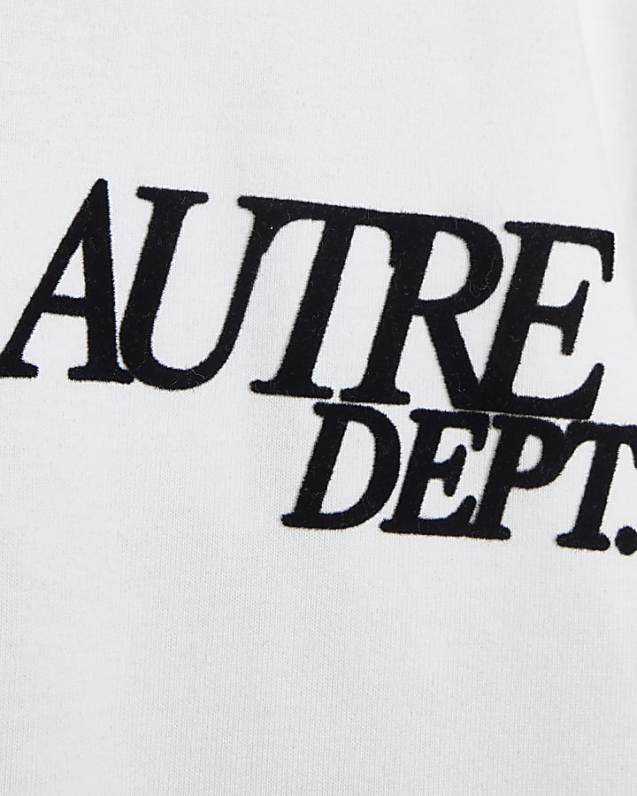 White Cotton Autre Floral T-Shirt