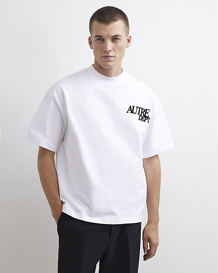 White Cotton Autre Floral T-Shirt