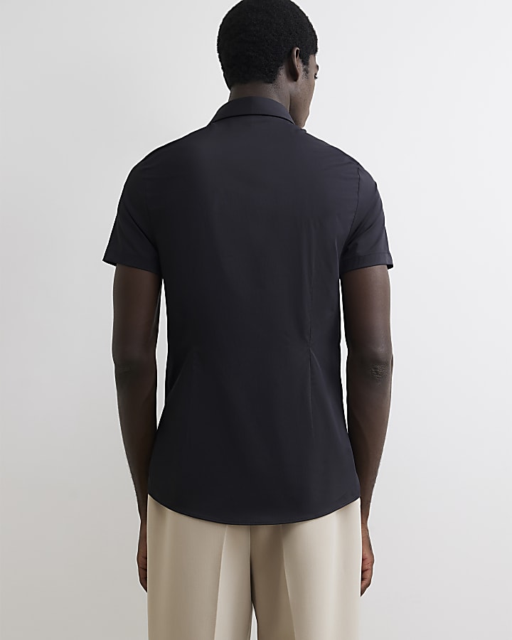 Black Muscle Fit Shirt