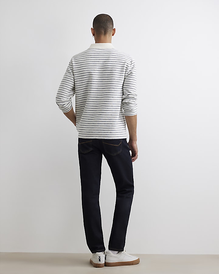 Blue Slim Fit Rinse Jeans