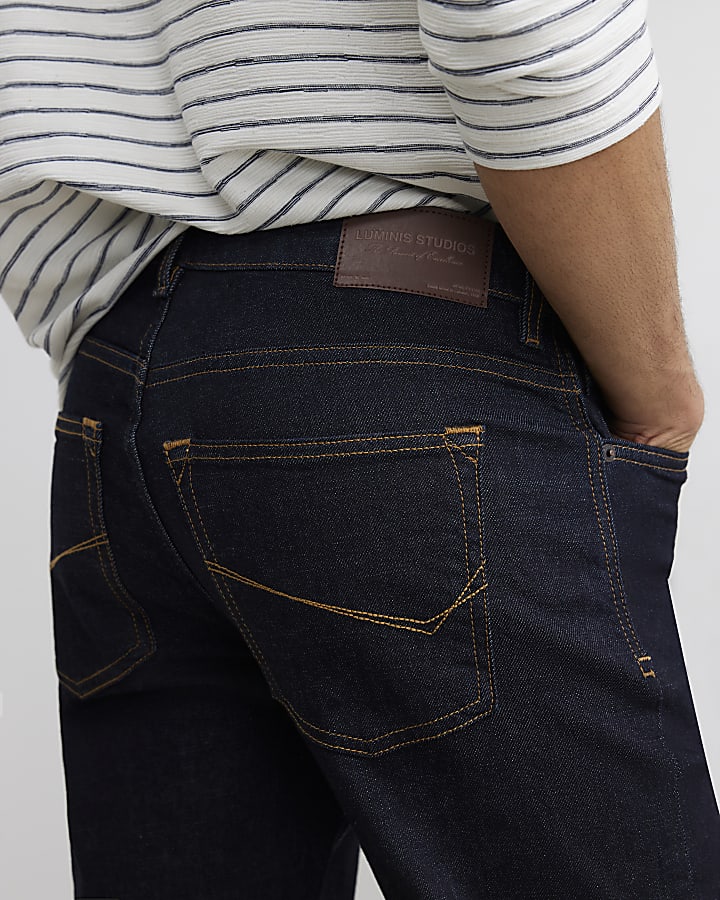 Blue Slim Fit Rinse Jeans