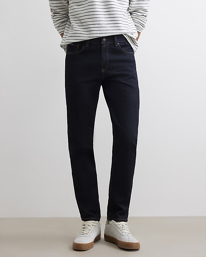 Blue Slim Fit Rinse Jeans