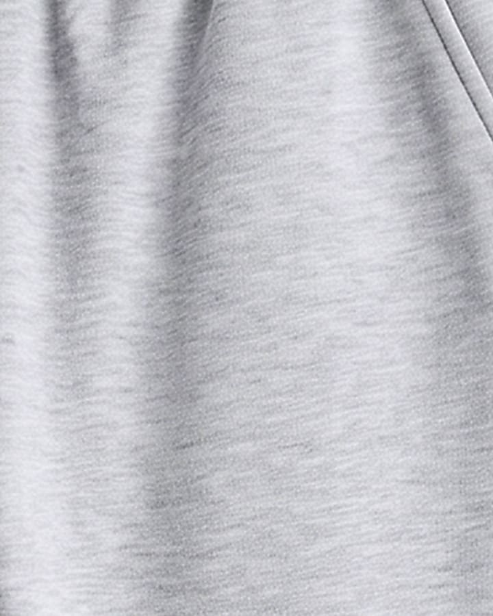 Grey Premium Cotton Cuffed Joggers