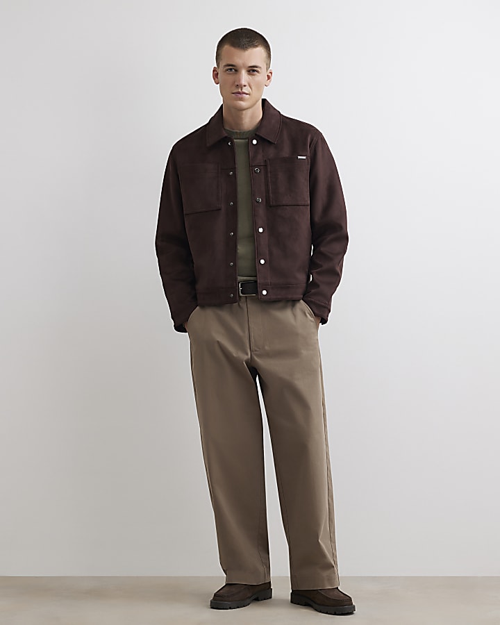 Khaki Slim Fit Knit Jumper