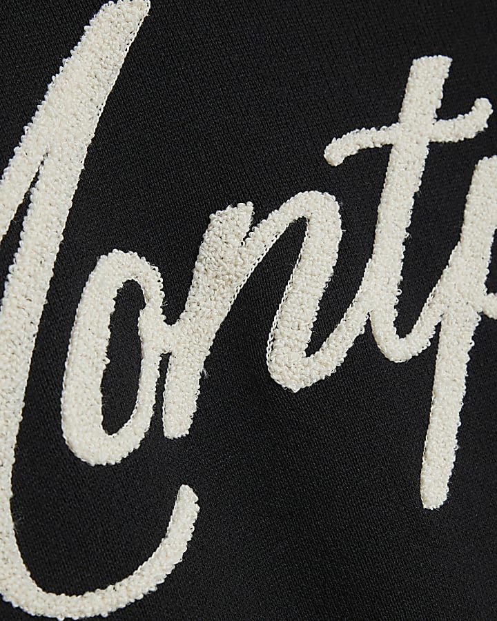 Black Oversized Fit Knit Montpellier Jumper