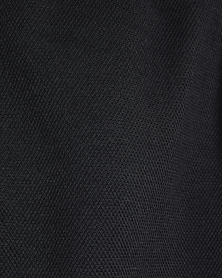 Navy Slim Fit Cotton Turn Up Hem Joggers