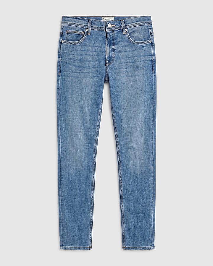 Blue Skinny Fit Stretch Jeans 