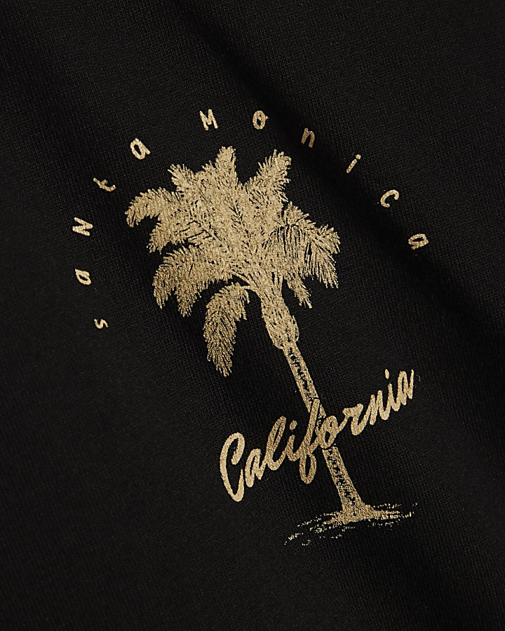 Black California Palm Tree T-Shirt