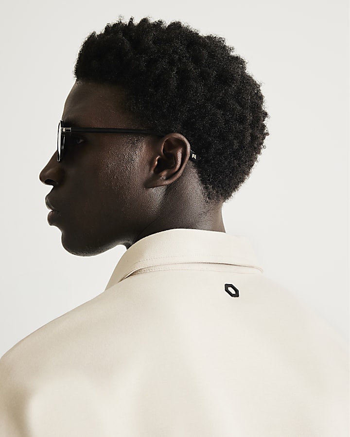 Beige RI Studio Oversized Polo Shirt