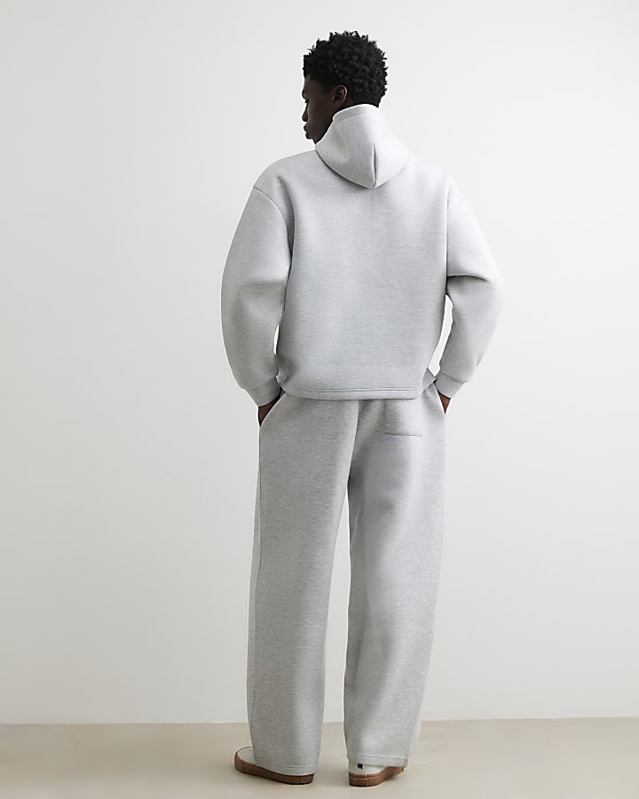 Grey Premium Wide Leg Joggers