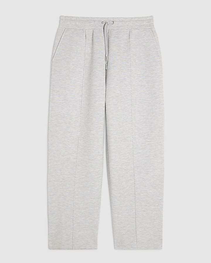 Grey Premium Wide Leg Joggers