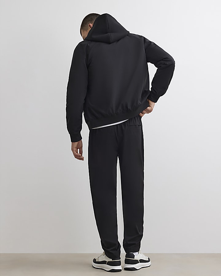 Black Loose Fit Pull On Joggers