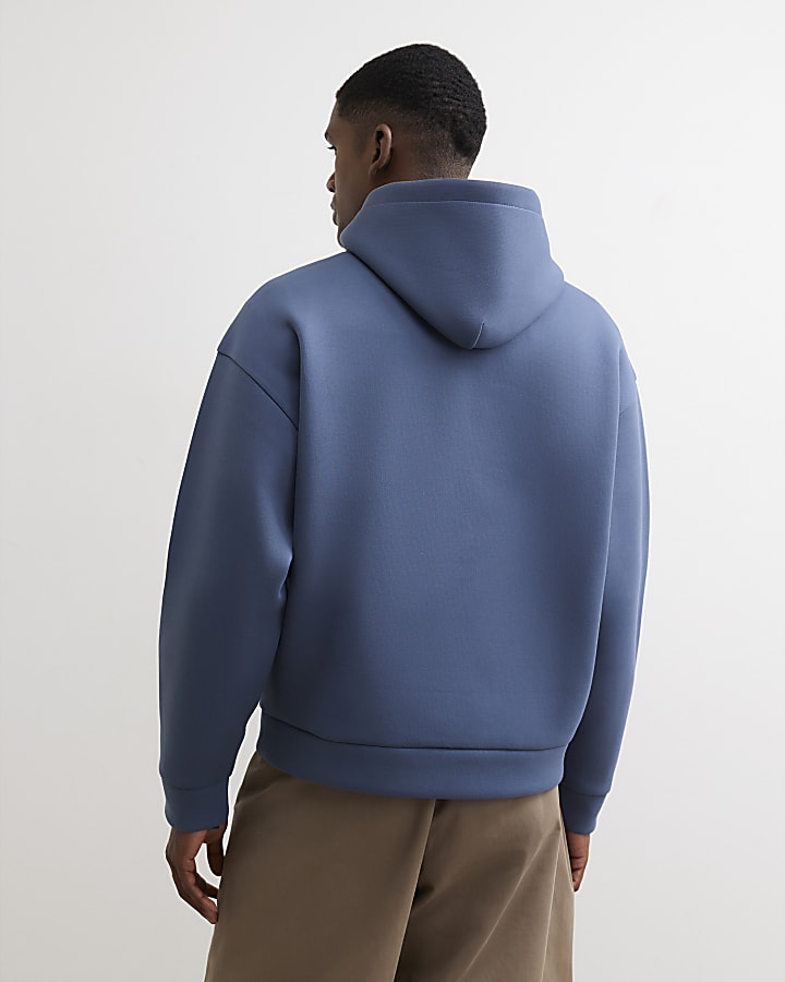 Blue Premium Oversized Fit Hoodie