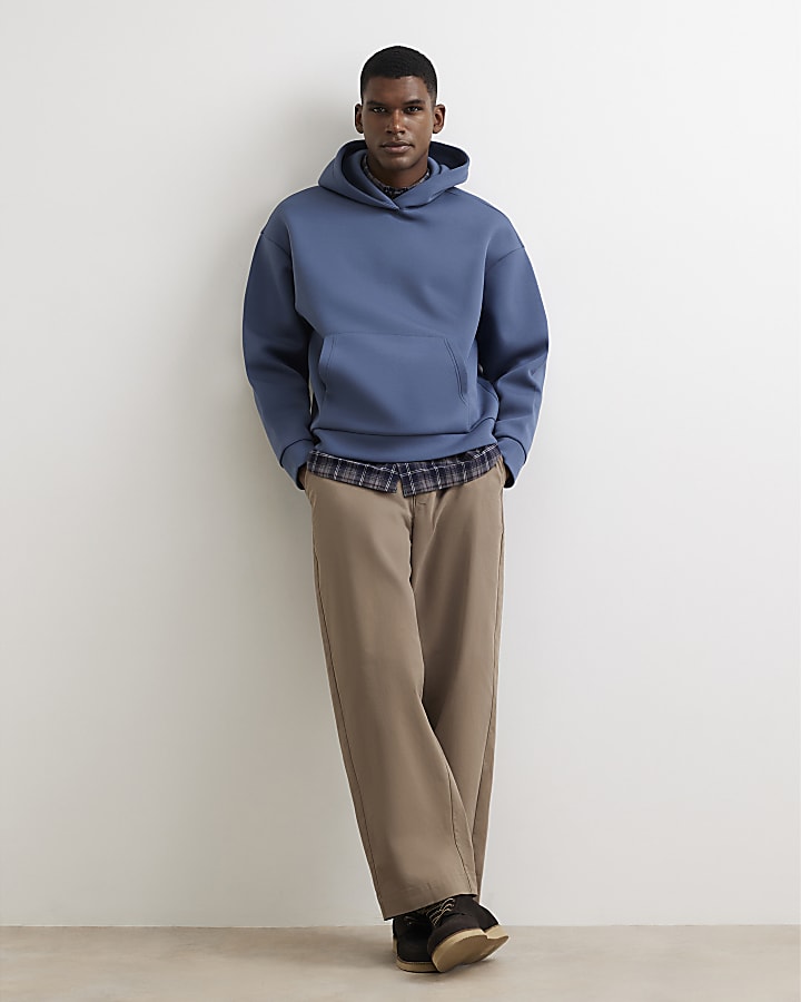 Blue Premium Oversized Fit Hoodie