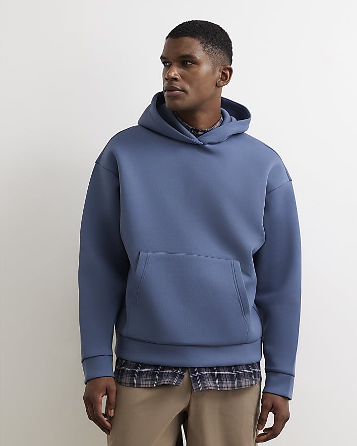 Blue Premium Oversized Fit Hoodie
