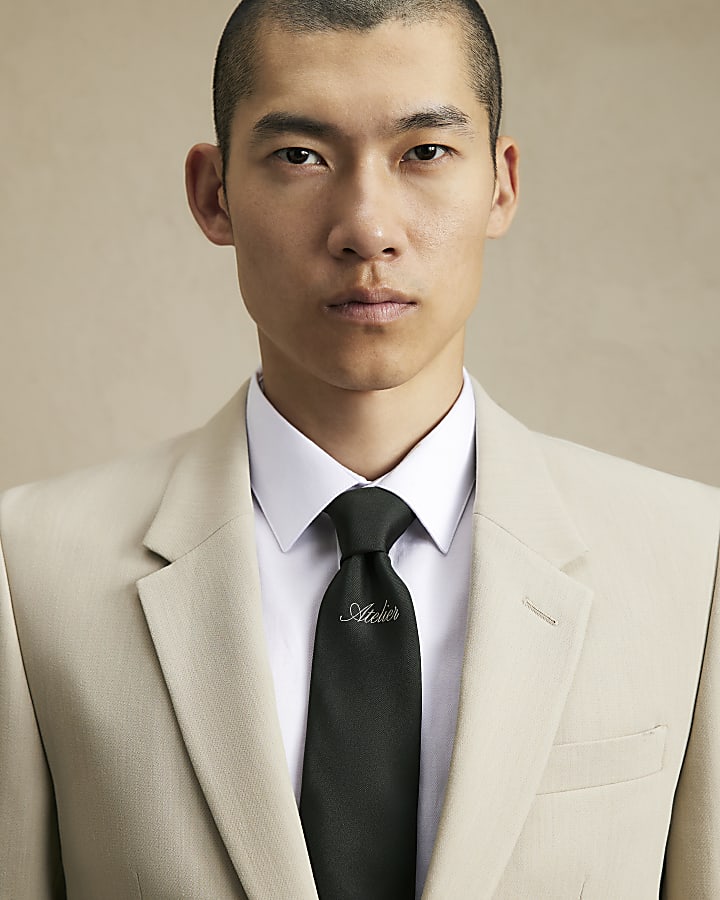 Green Atelier Script Tie