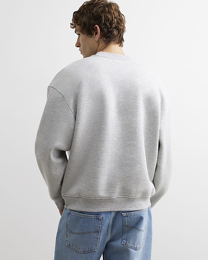 Grey Cotton Prolific Nautical Sweatshirt