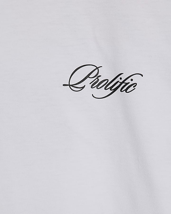 White Oversized Fit Cotton Prolific T-Shirt