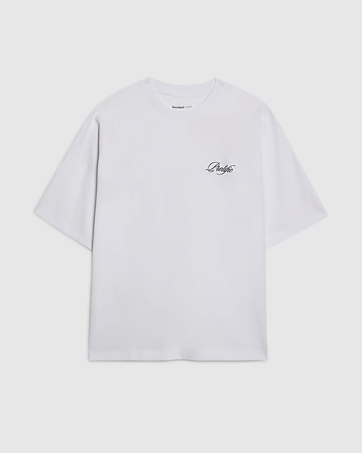 White Oversized Fit Cotton Prolific T-Shirt