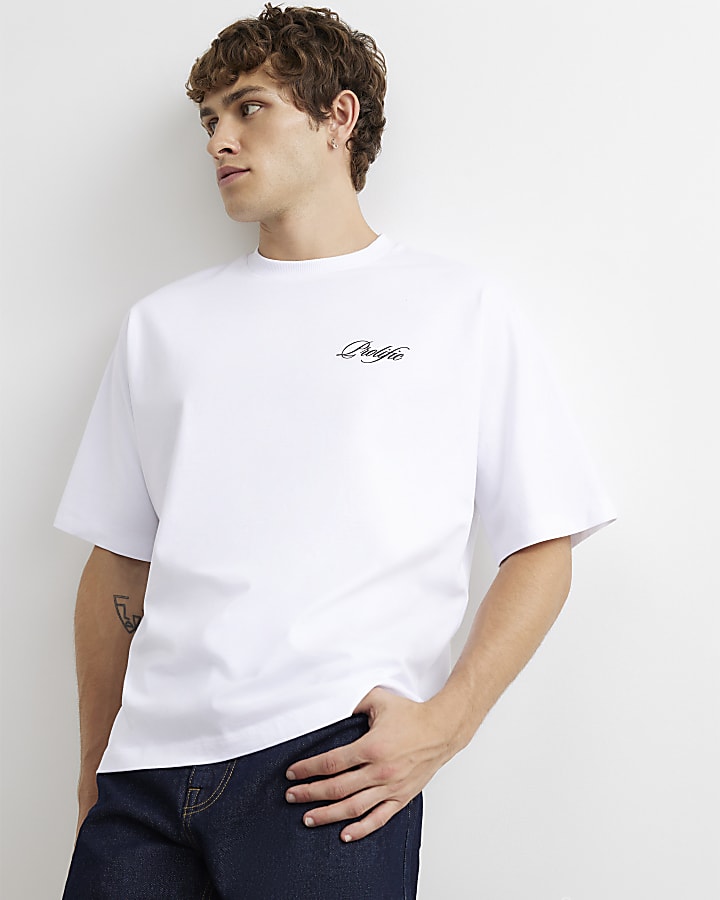 White Oversized Fit Cotton Prolific T-Shirt