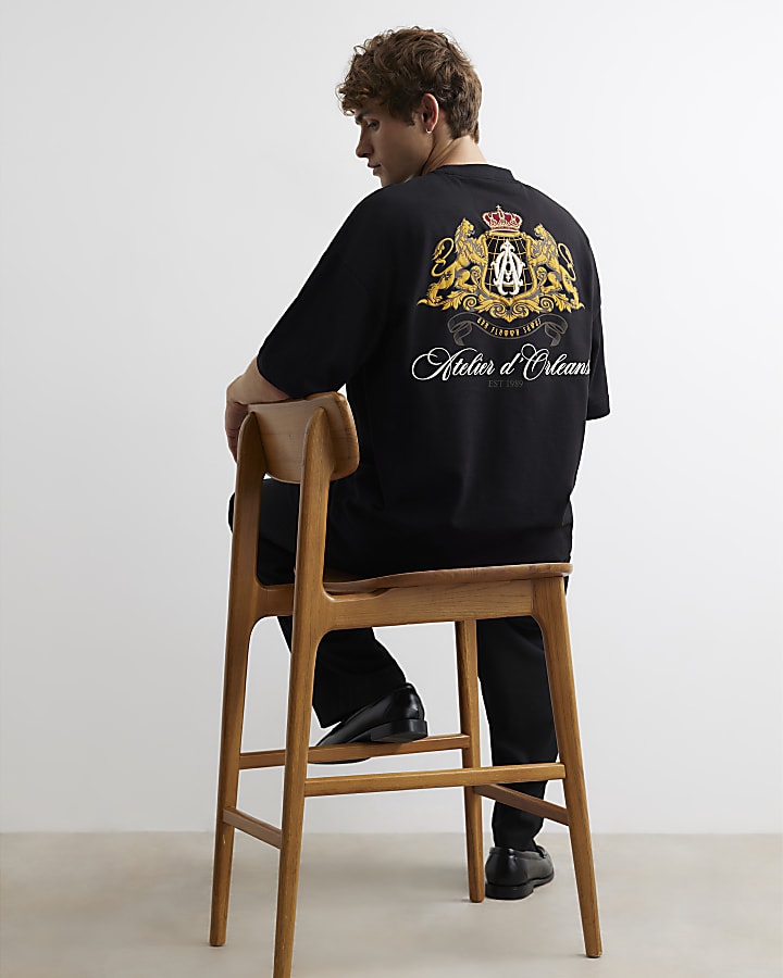 Black Crest Atelier Oversized Fit T-Shirt