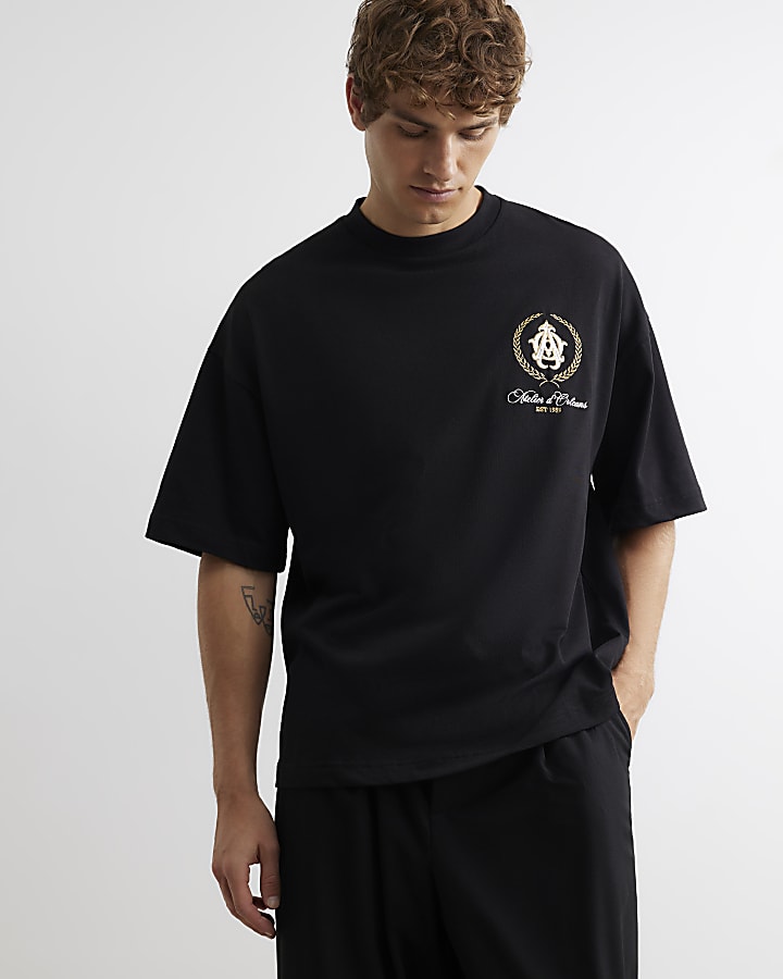 Black Crest Atelier Oversized Fit T-Shirt