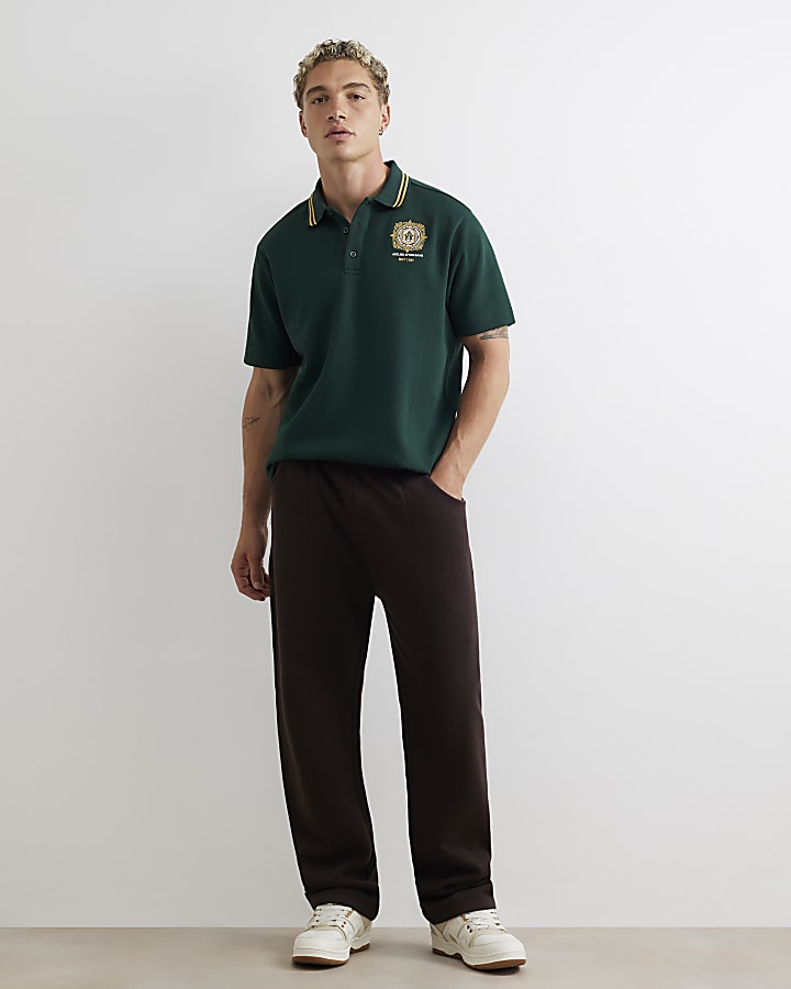 Green Cotton Atelier Crest Polo Shirt