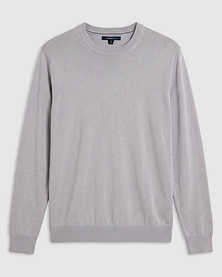 Grey Slim Fit Long Sleeve Jumper Set