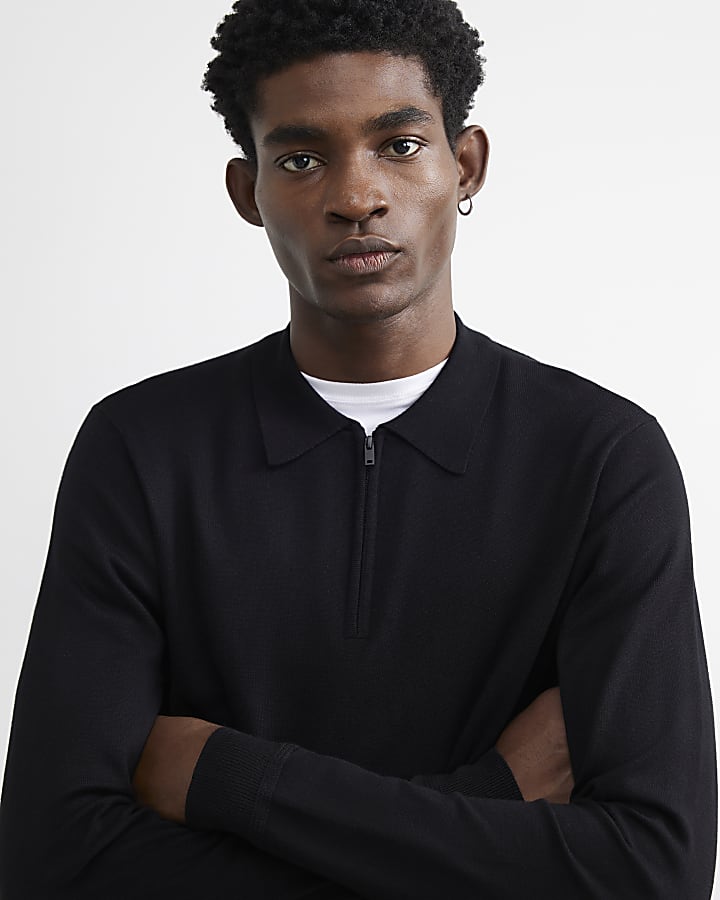 Black Slim Fit Pack Of 2 Polo Shirts