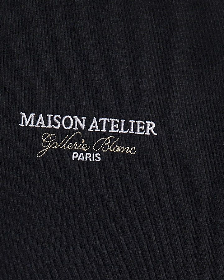 Navy Premium Cotton Maison Hoodie