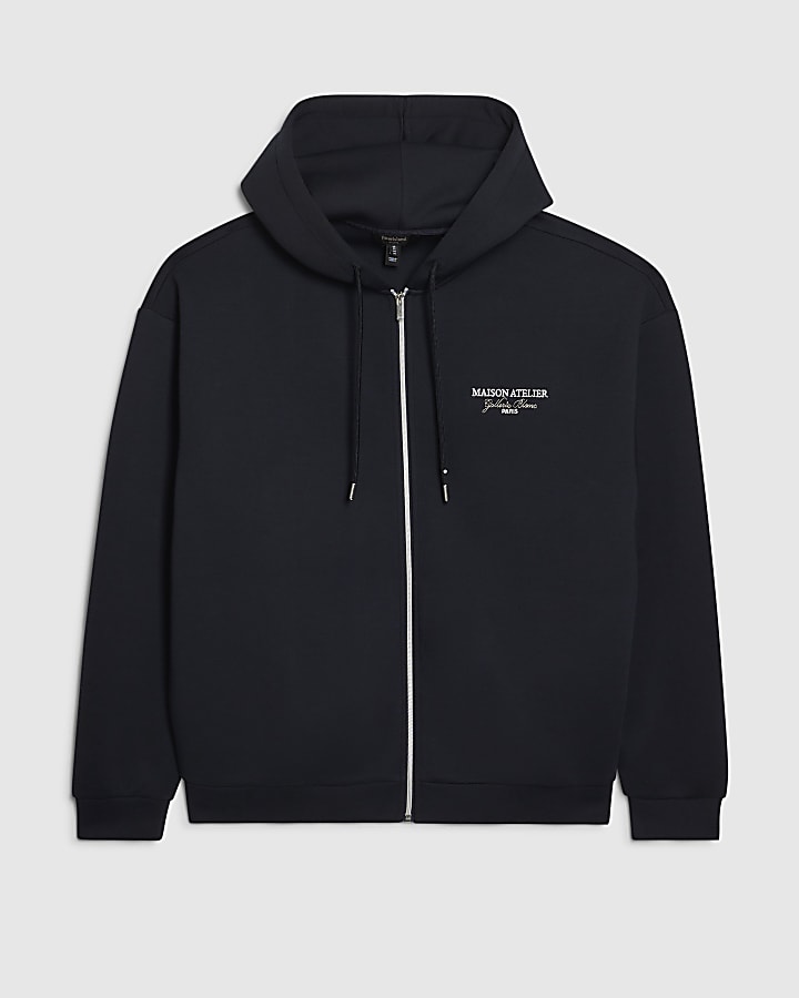 Navy Premium Cotton Maison Hoodie