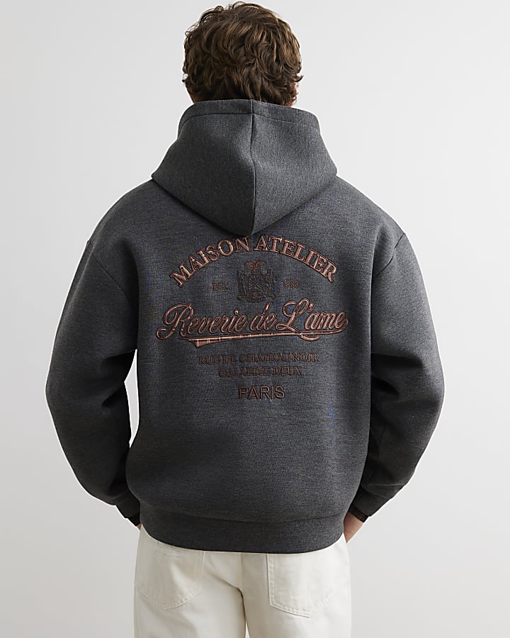 Grey Premium Cotton Maison Hoodie