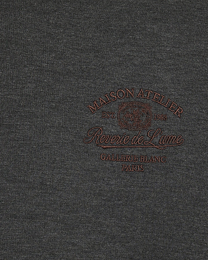 Grey Premium Cotton Maison Hoodie