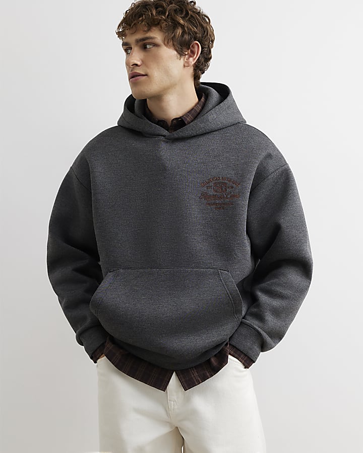Grey Premium Cotton Maison Hoodie