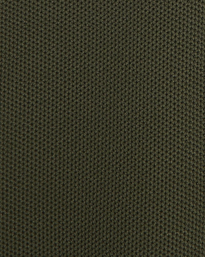 Khaki Slim Fit Half Zip RI Jumper