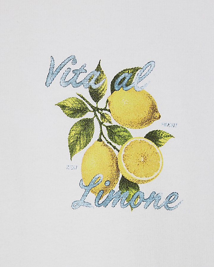 White Oversized Vita Limone T-Shirt